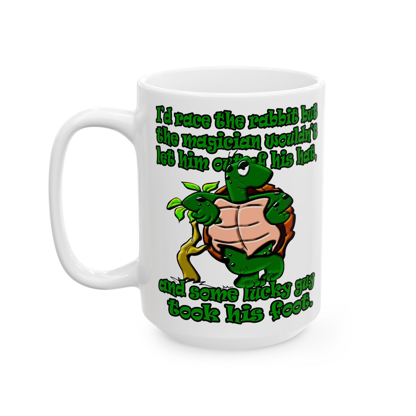turtle race - White Mug (white)