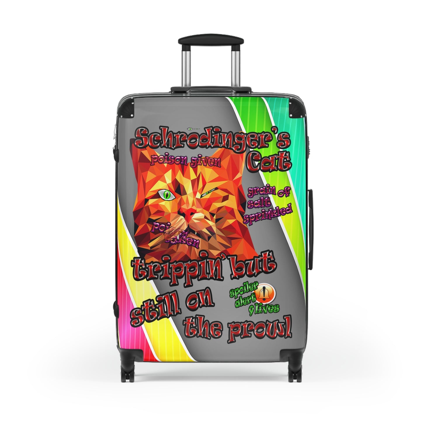 schrodinger's cat - Suitcase (rainbow split)