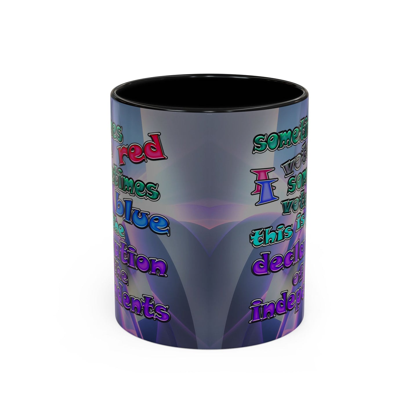 declaration of the independents - Accent Mug (grey-pink wave)