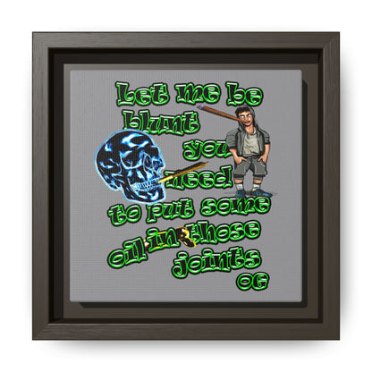 og - framed canvas art (grey)