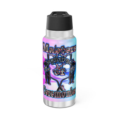 em cee squared - Gator Tumbler, 32oz (light blue-pink wave)