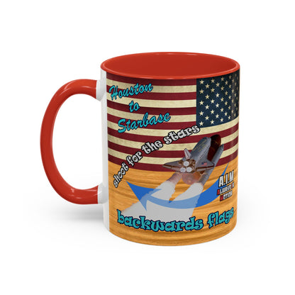 shoot for the stars - Accent Mug (butterscotch wood finish)