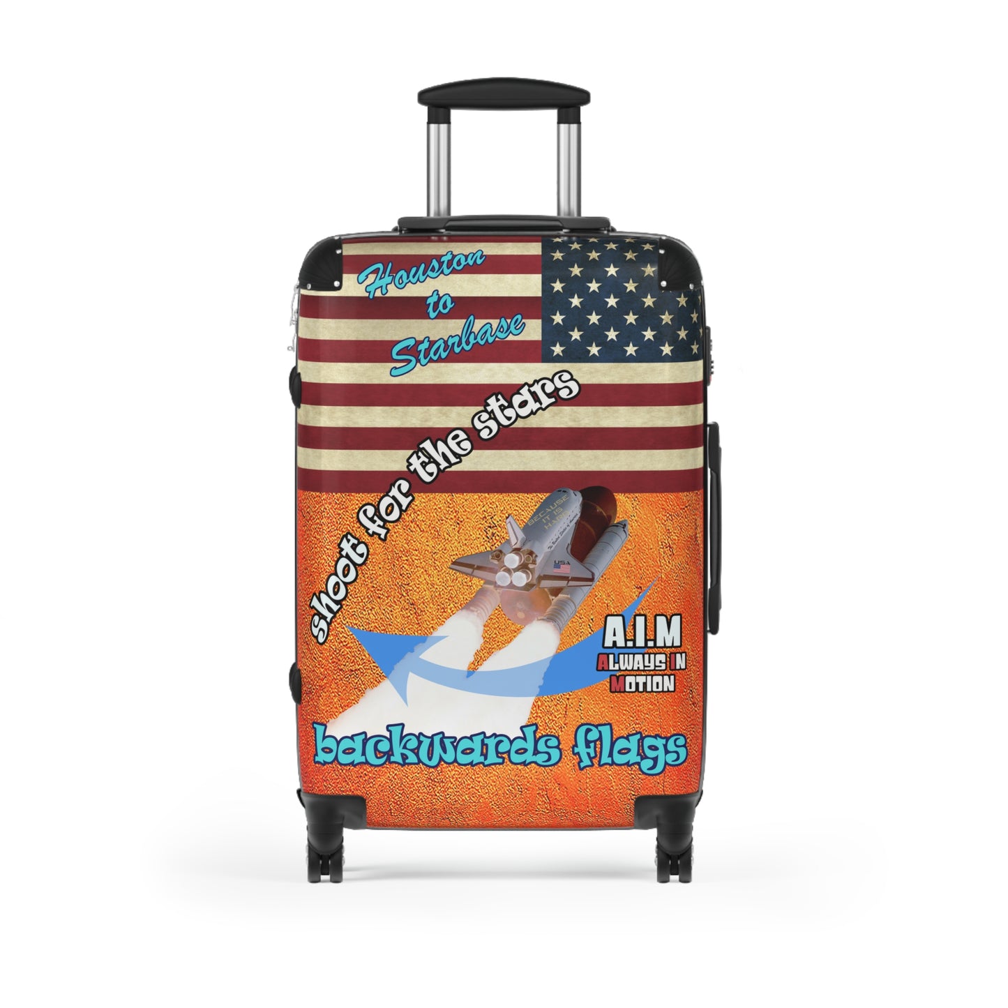 shoot for the stars - Suitcase (burnt orange)