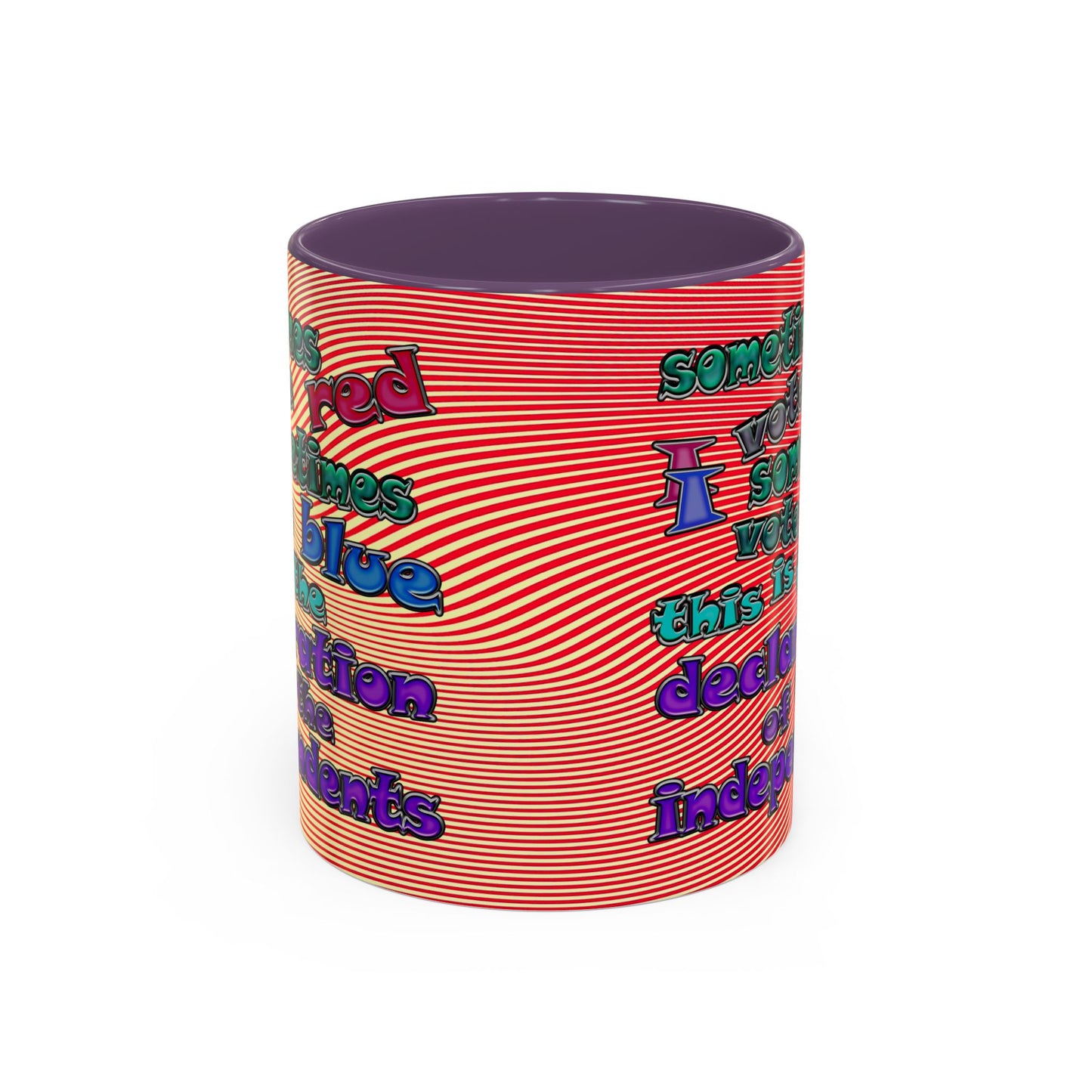 declaration of the independents - Accent Mug (yellow-orange wave)
