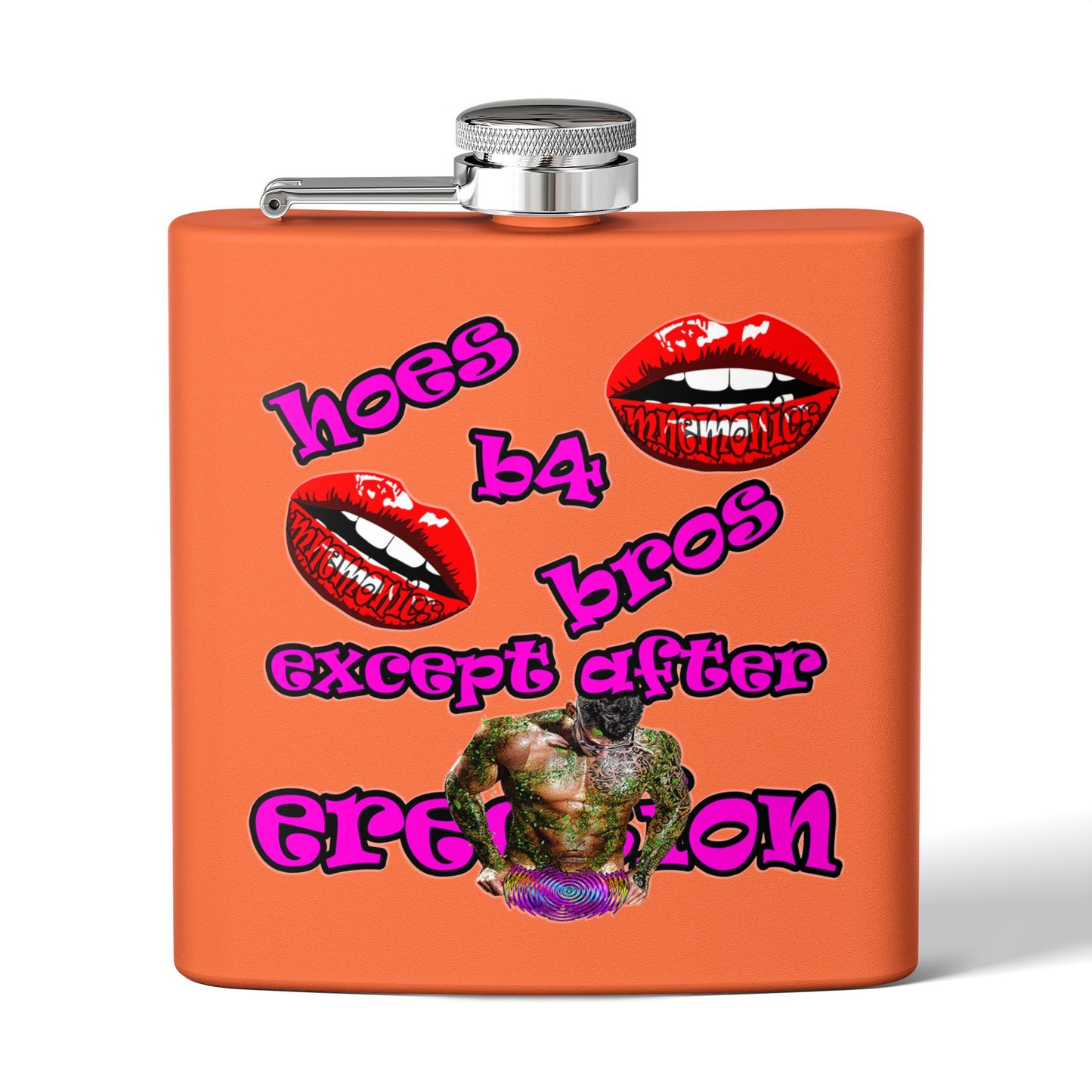 hoes b4 bros - Stainless Steel Flask