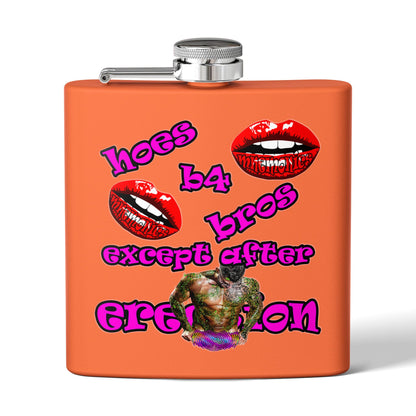 hoes b4 bros - Stainless Steel Flask