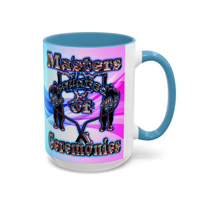 em cee squared - Accent Mug (light blue-pink wave)