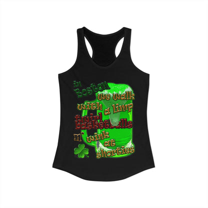 celtics logo - Women's Ideal Racerback Tank