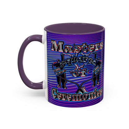 em cee squared - Accent Mug (purple wave)