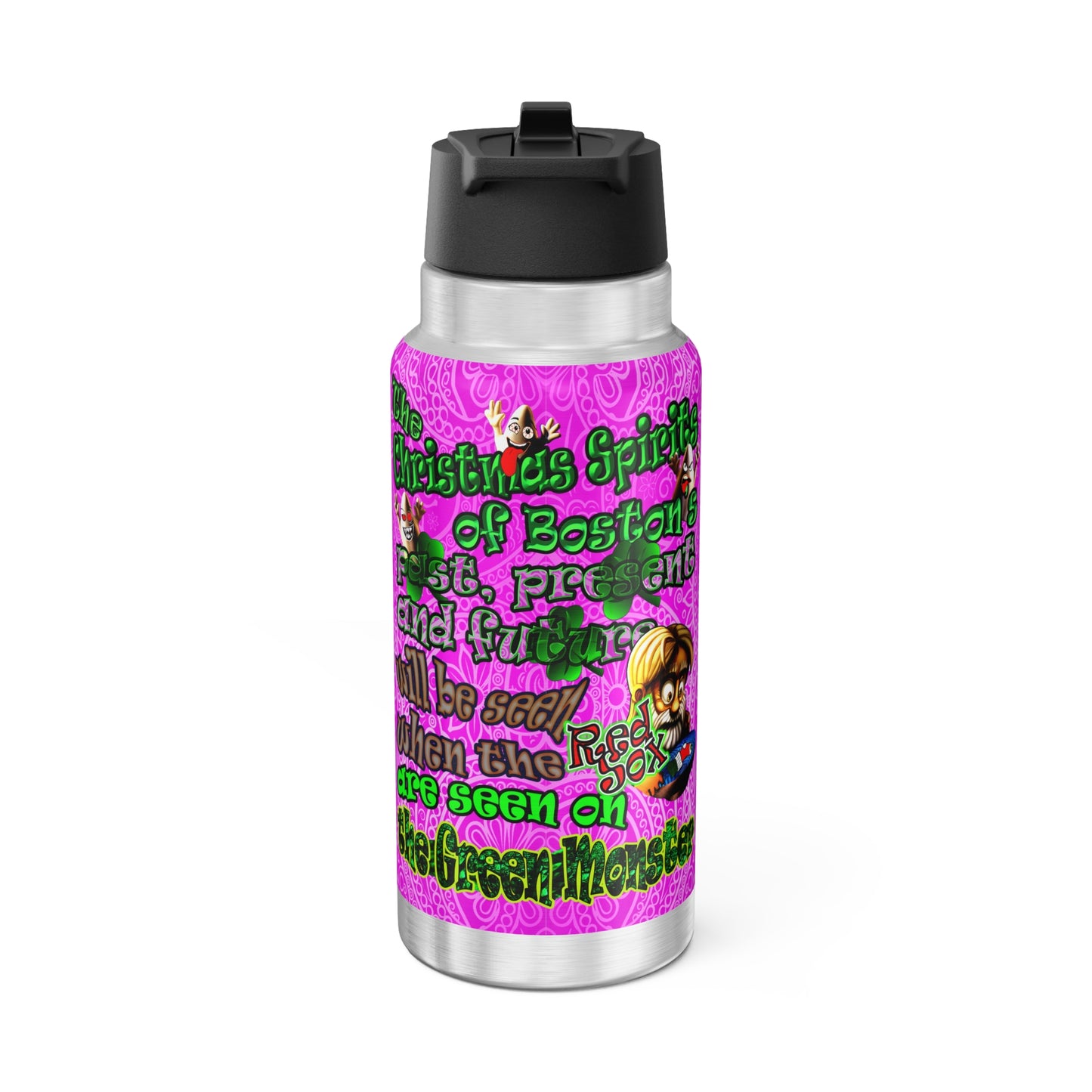 christmas spirits of boston - Gator Tumbler, 32oz  (pink swirl)