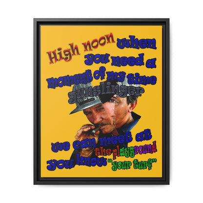 high noon - framed canvas art (yellow)