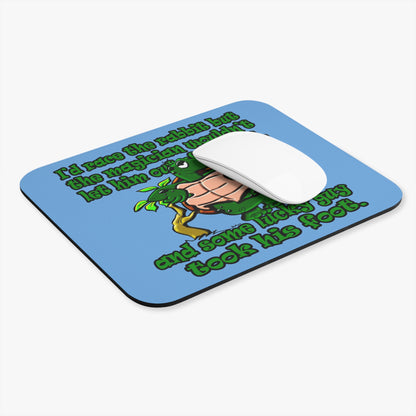 turtle race - Mouse Pad (Rectangle) (light blue)