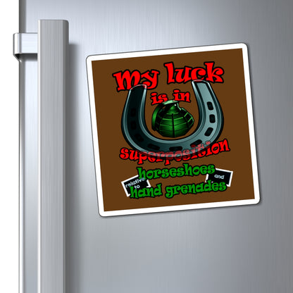 my luck - Magnets - (brown)
