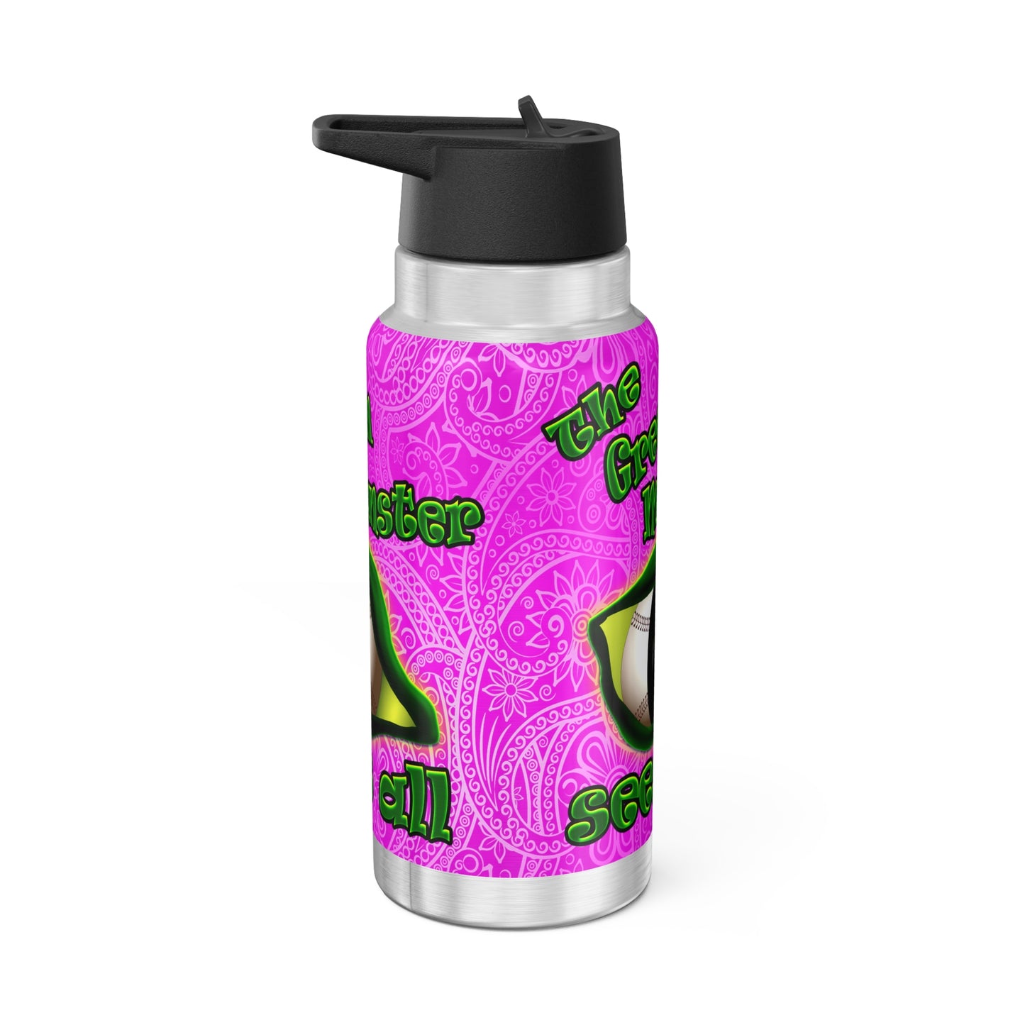 green monster - Gator Tumbler, 32oz  (pink swirl)