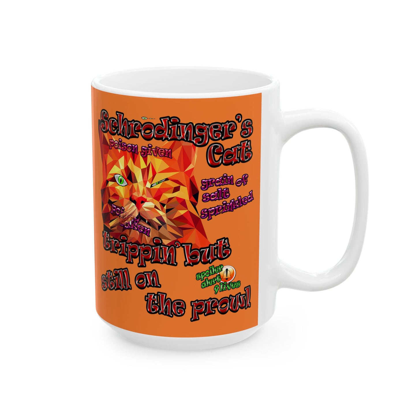 schrodinger's cat - White Mug (crusta)