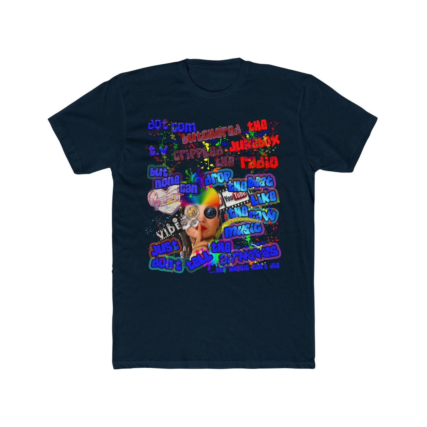 drop the beat - Men's Cotton Crew Tee
