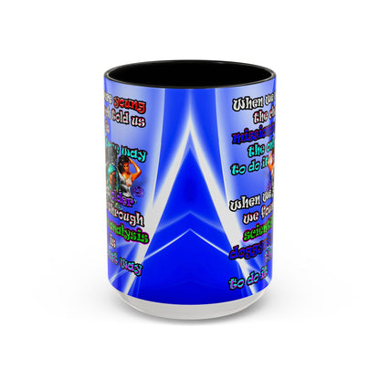 doggystyle - Accent Mug (blue-white wave)