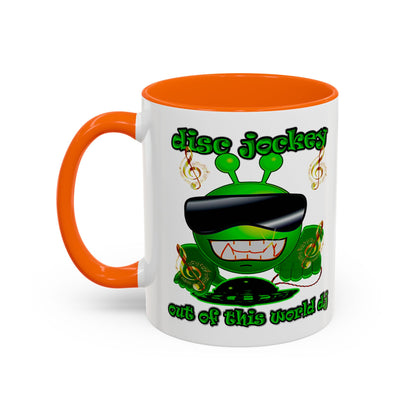 disc jockey - Accent Mug (white)