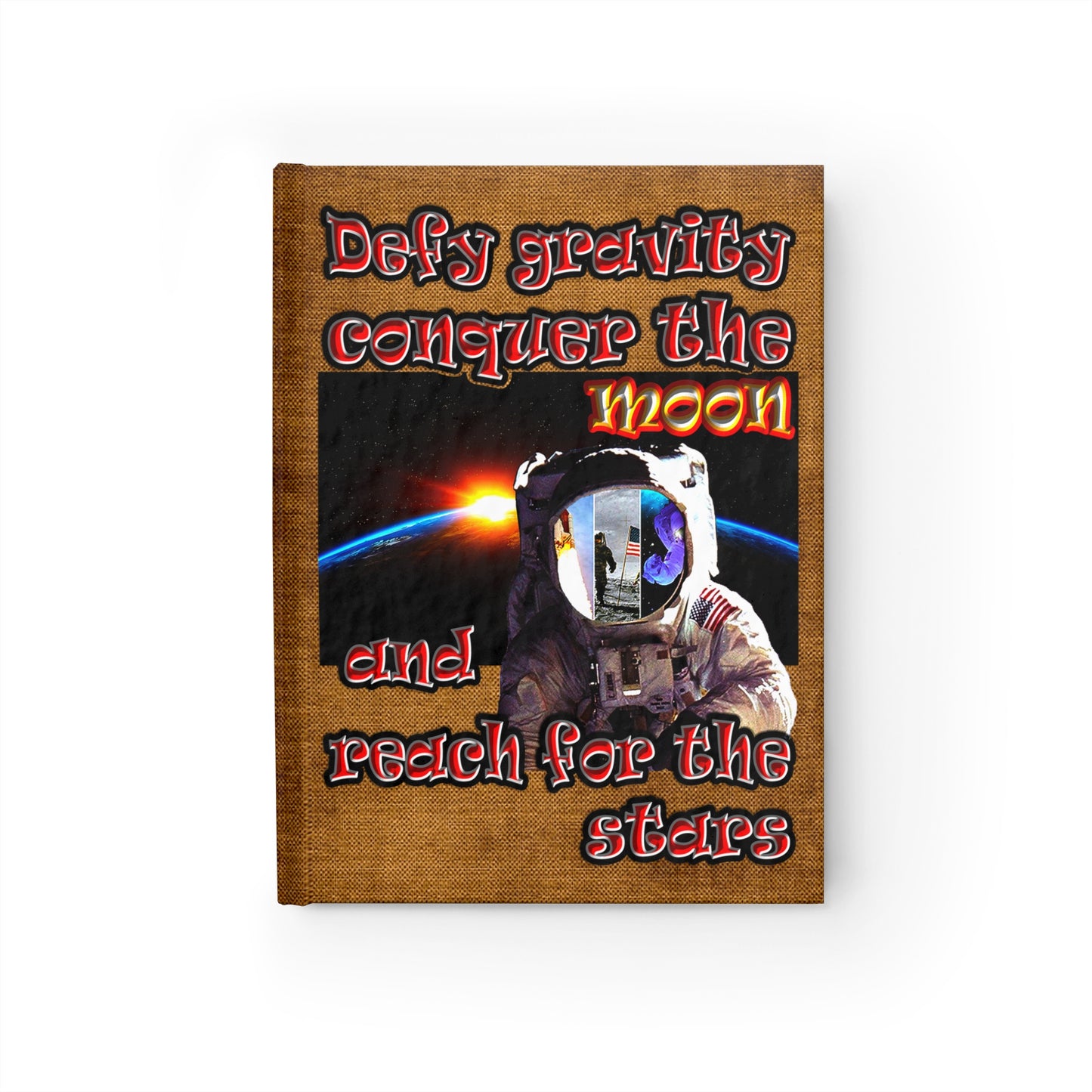defy conquer reach - journal-blank (brown papyrus)