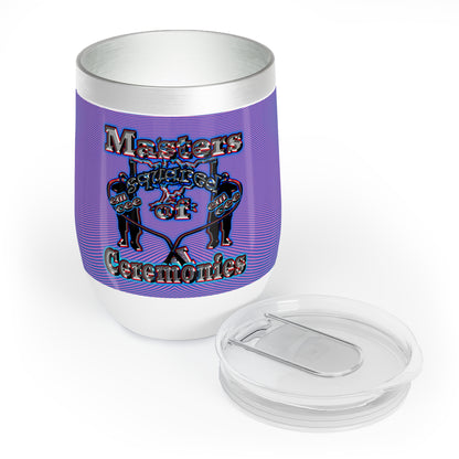 em cee squared - Chill Wine Tumbler (light blue-purple wave)