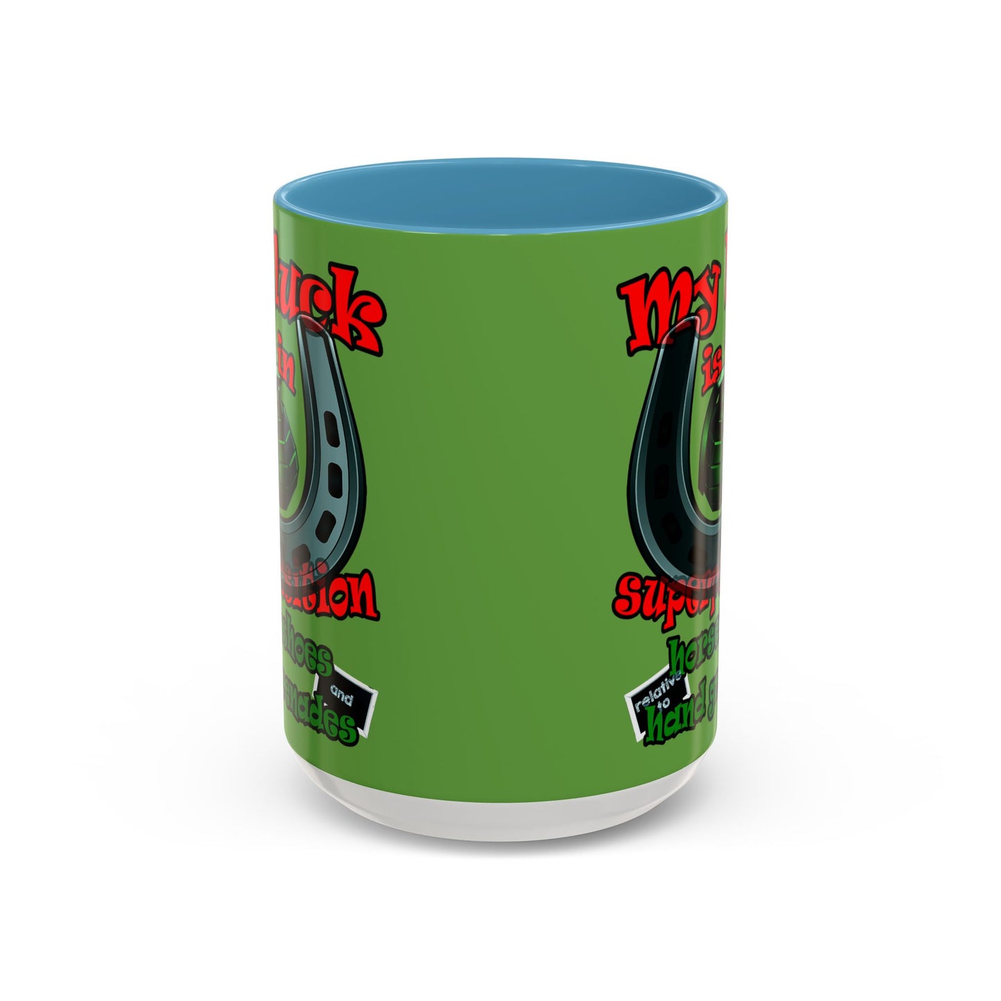 my luck - Accent Mug (green)