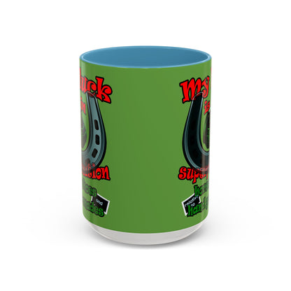 my luck - Accent Mug (green)