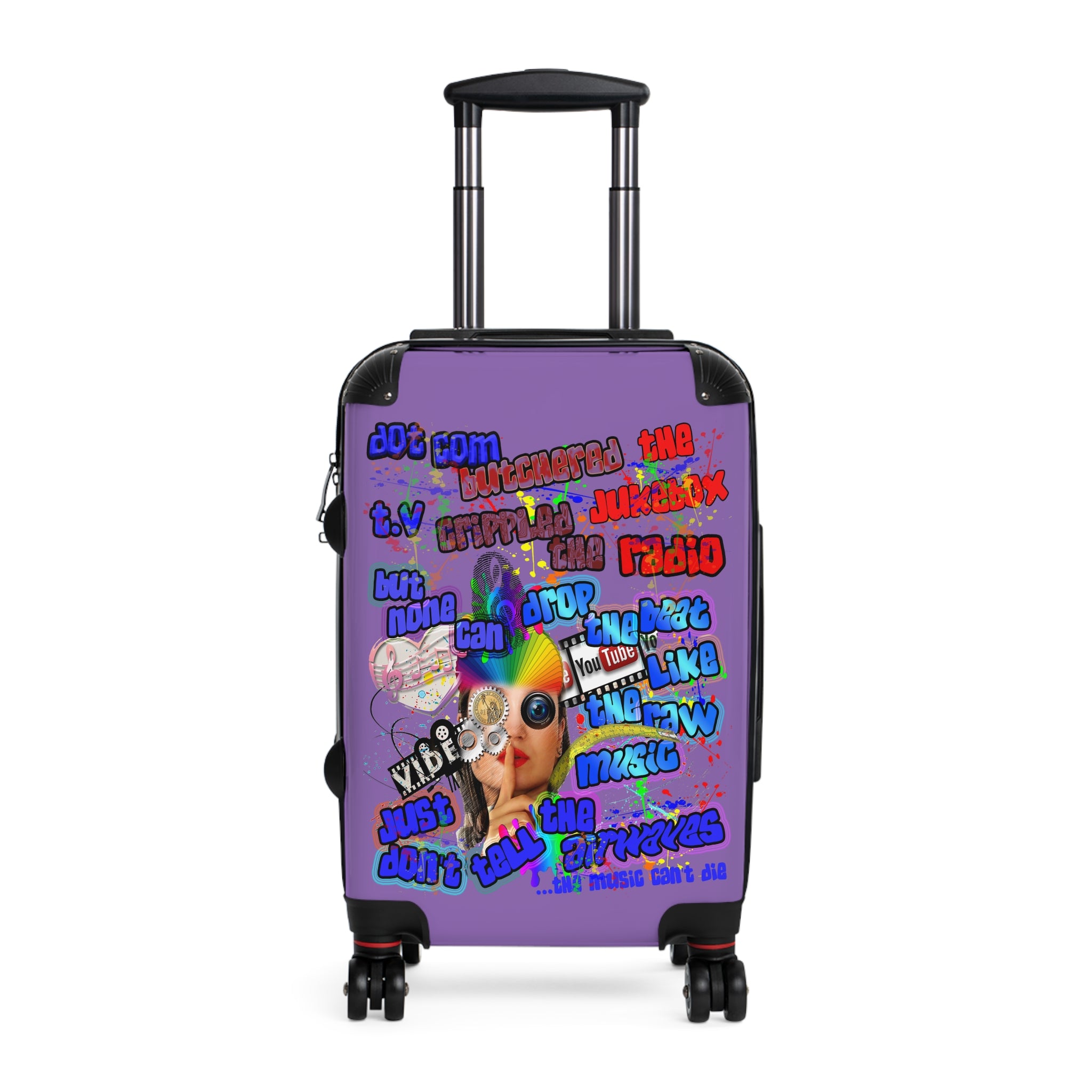drop the beat - Suitcase (light purple)
