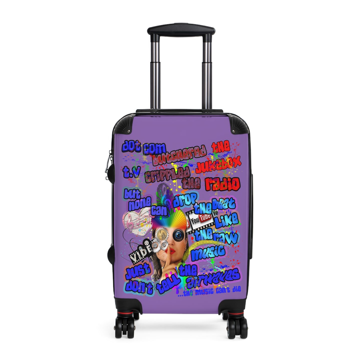drop the beat - Suitcase (light purple)