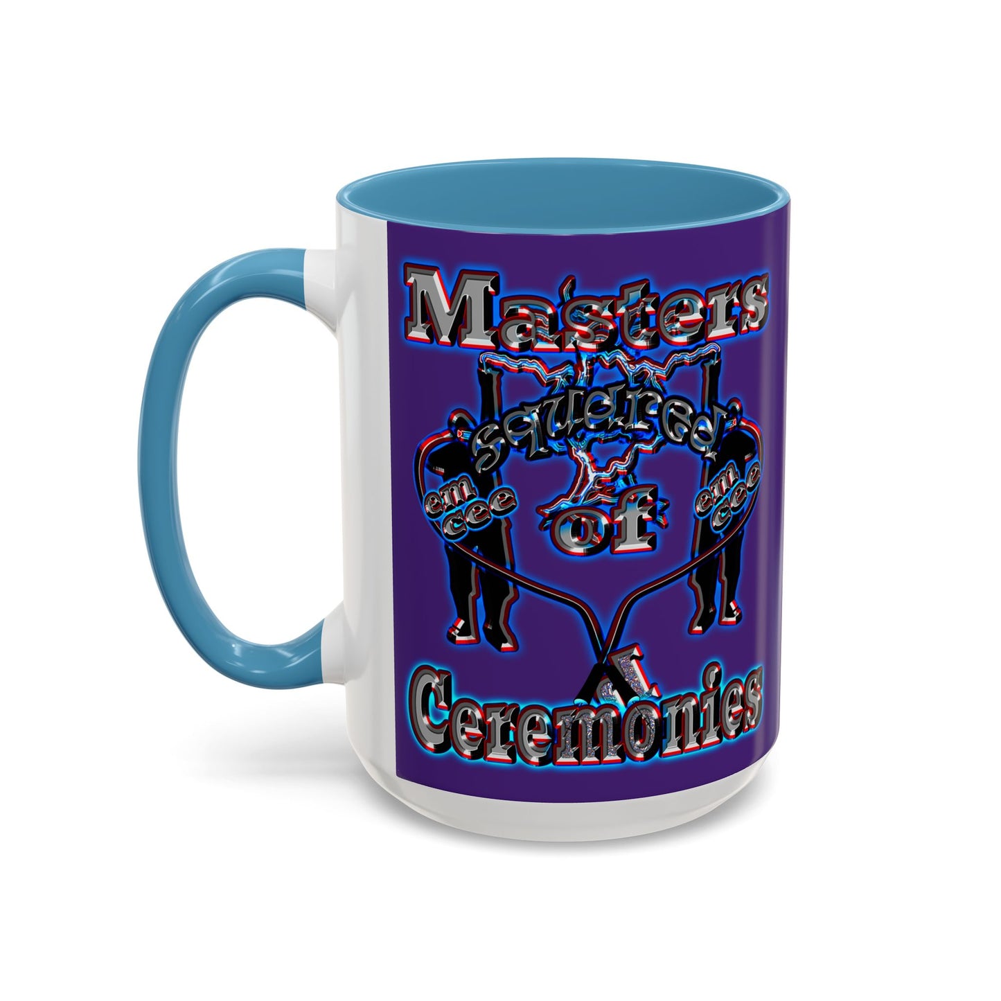 em cee squared - Accent Mug (purple)