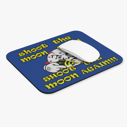 shoot the moon again - Mouse Pad (Rectangle) (dark blue)