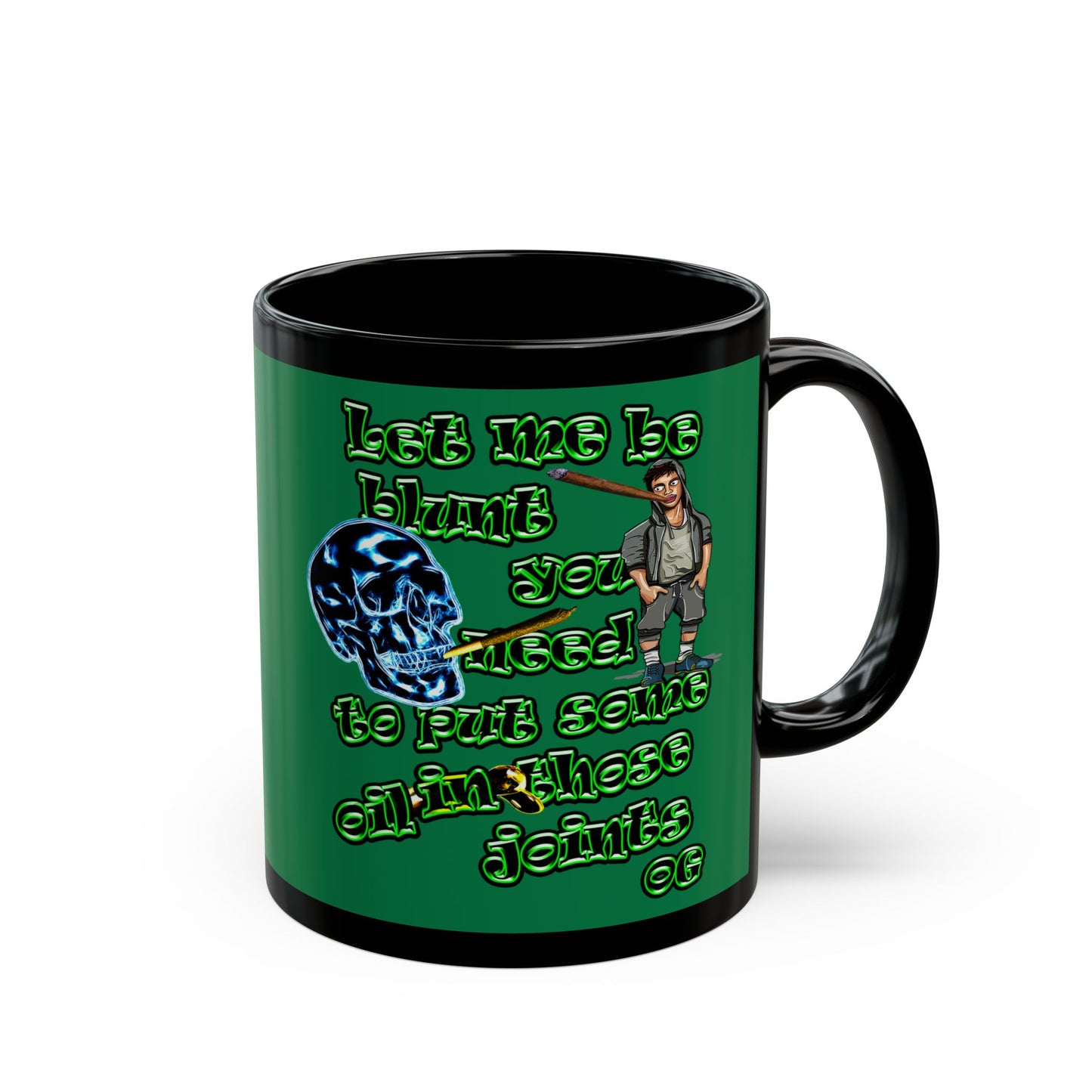 og - Black Mug (dark green)