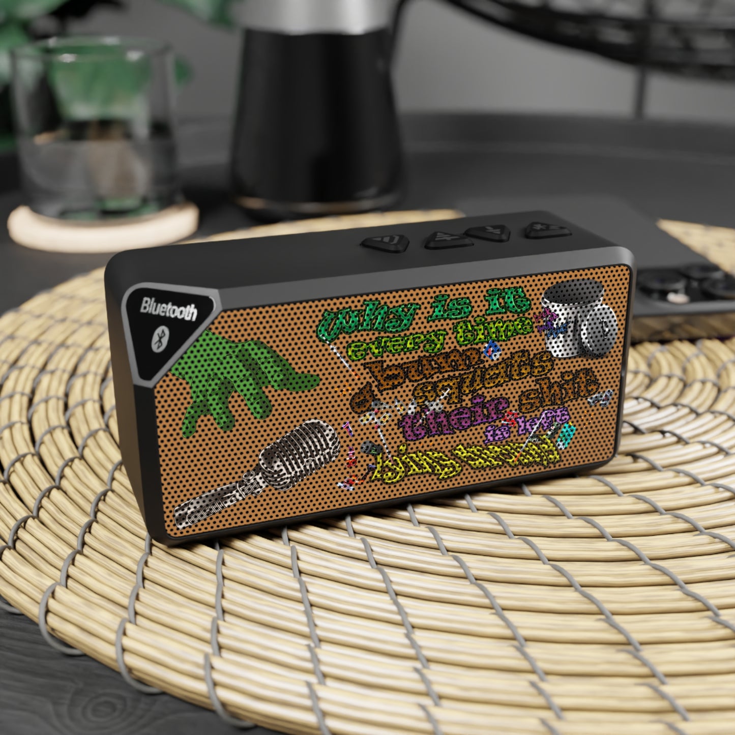 the bum's shit - Jabba Bluetooth Speaker (light brown)