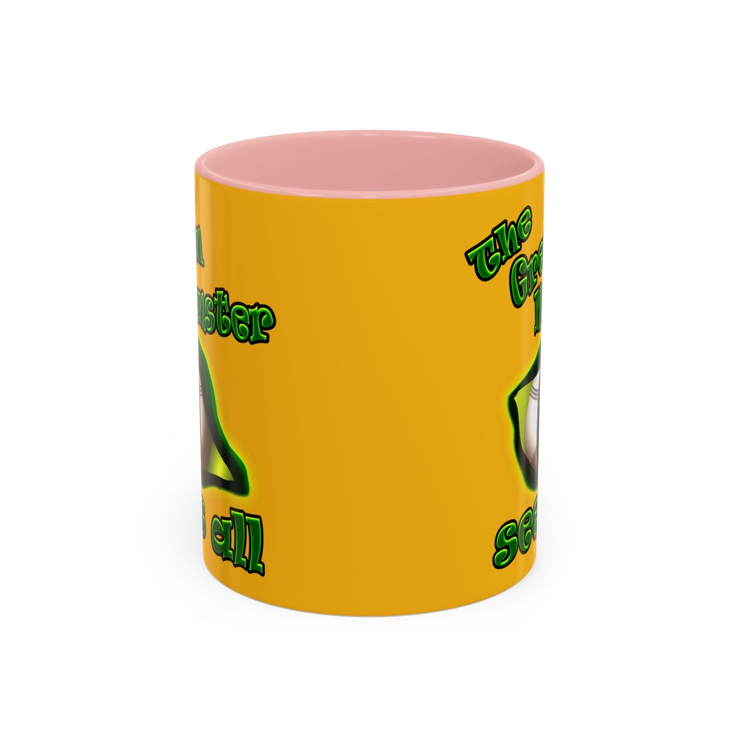 green monster - Accent Mug (yellow)