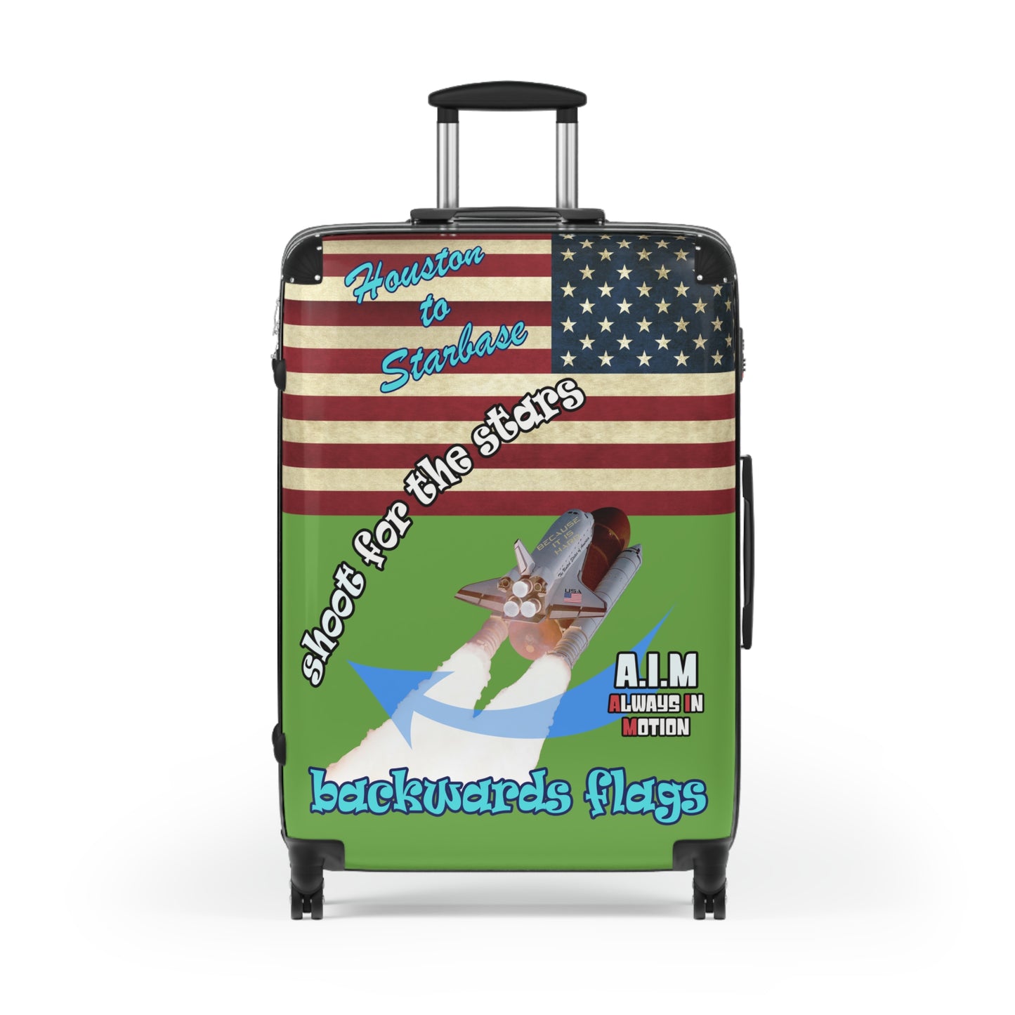 shoot for the stars - Suitcase (green)