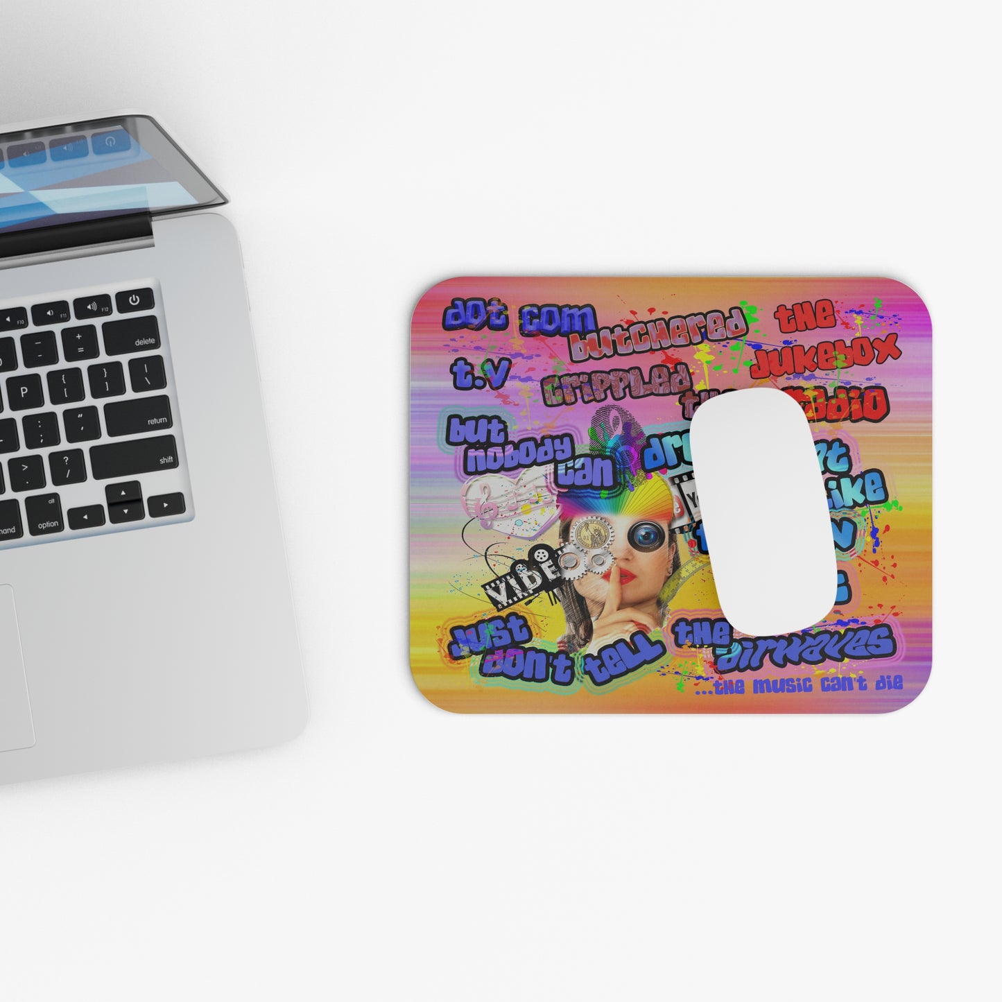 drop the beat - Mouse Pad (Rectangle) (color blur)