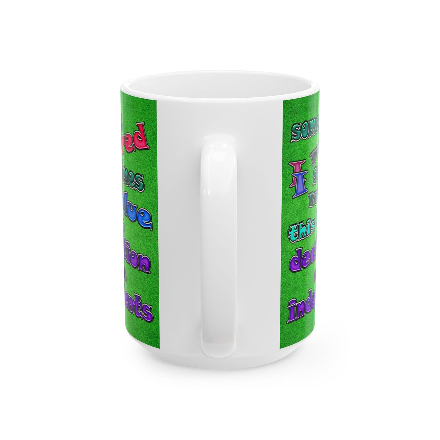 declaration of the independents - White Mug (green turf)