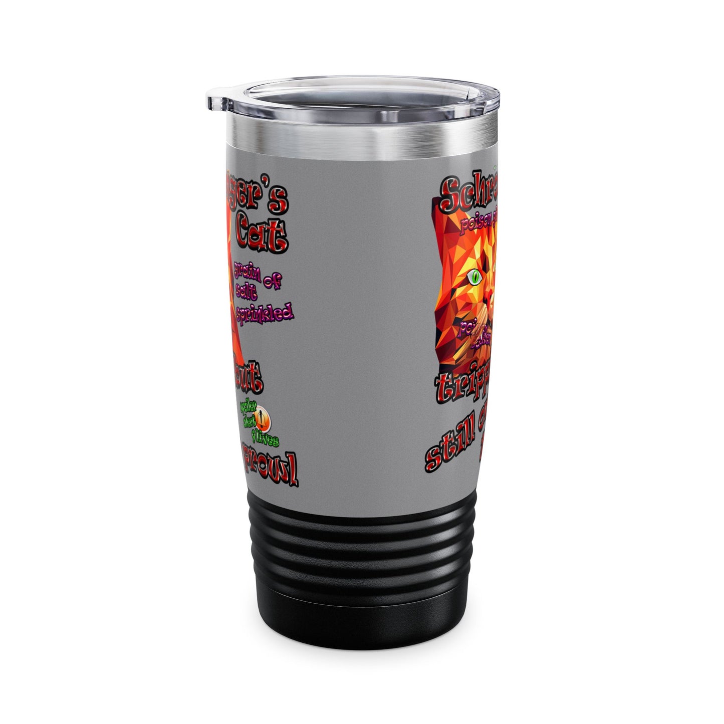 schrodinger's cat - Ringneck Tumbler, 20oz (grey)