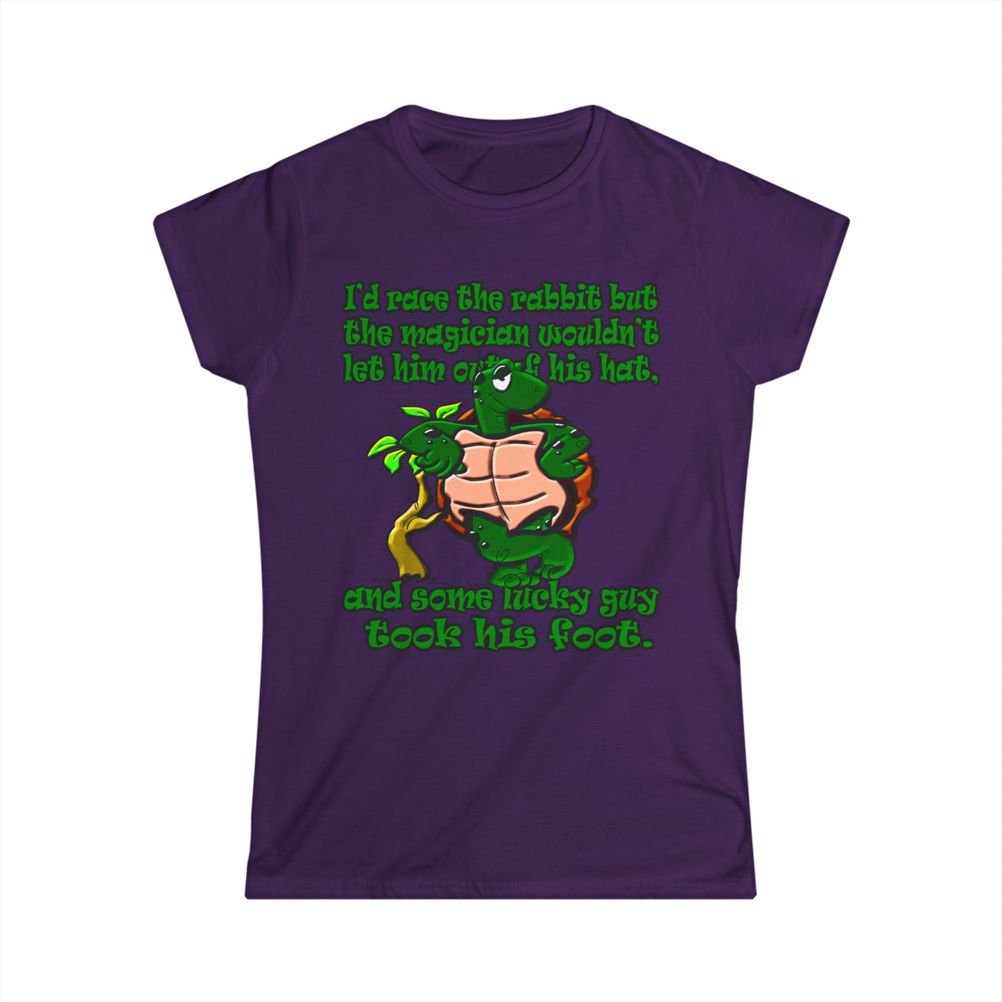 turtle race - Women's Softstyle Tee