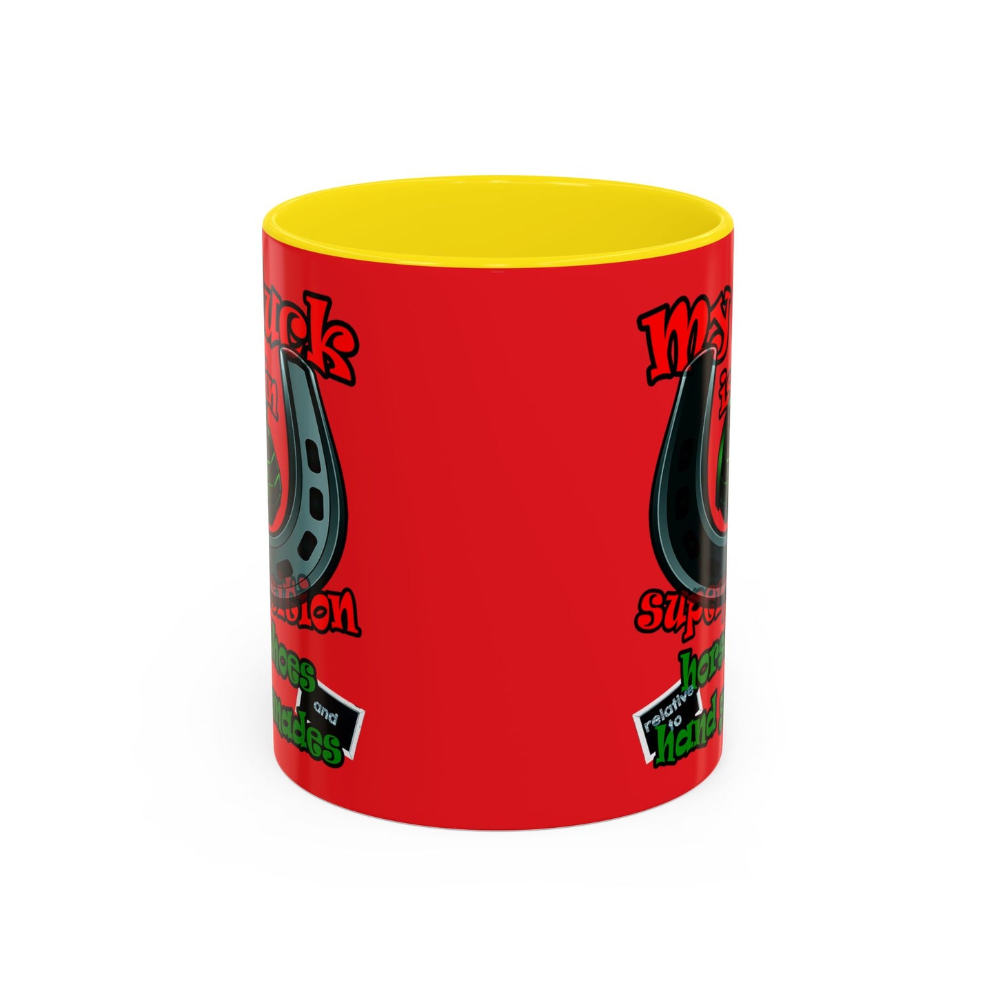 my luck - Accent Mug (red)