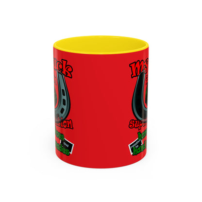 my luck - Accent Mug (red)