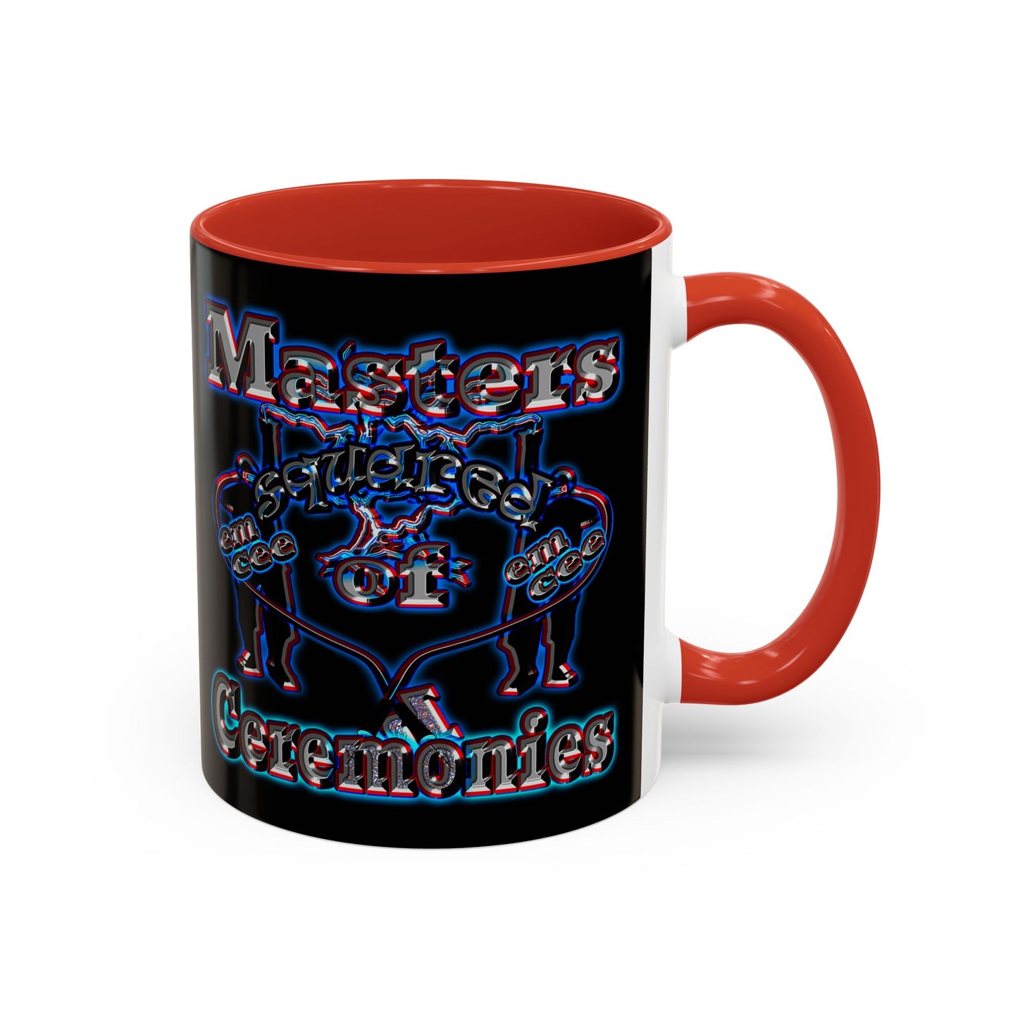 em cee squared - Accent Mug (black)