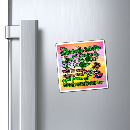 christmas spirits of boston - Magnets - (color blur)