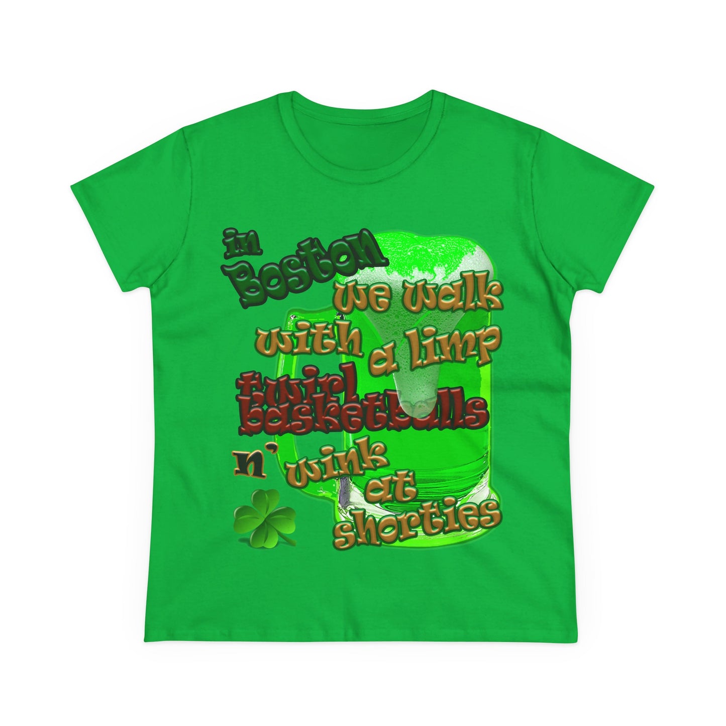 celtics logo - Women's Midweight Cotton Tee