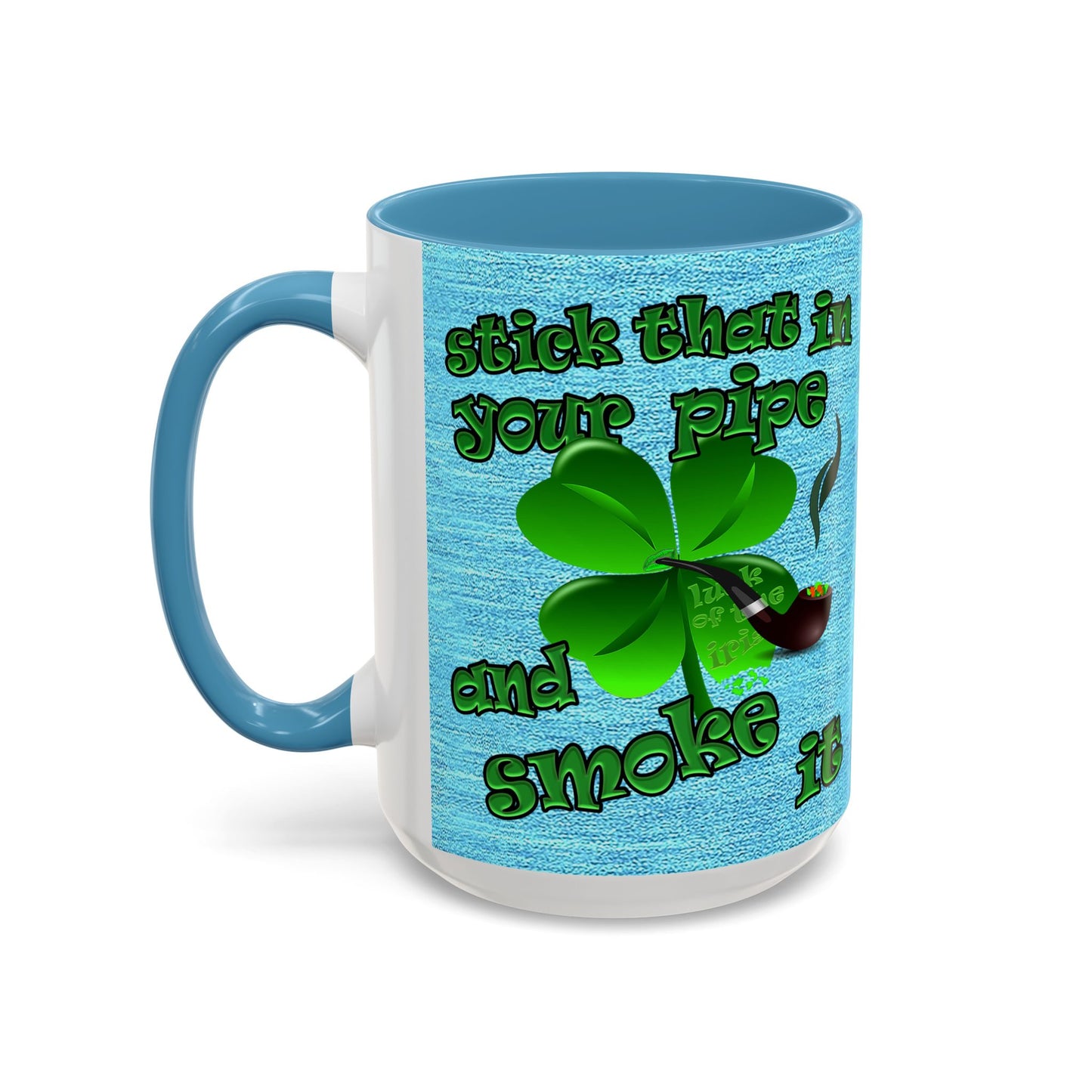 celtics logo - Accent Mug (faded blue)
