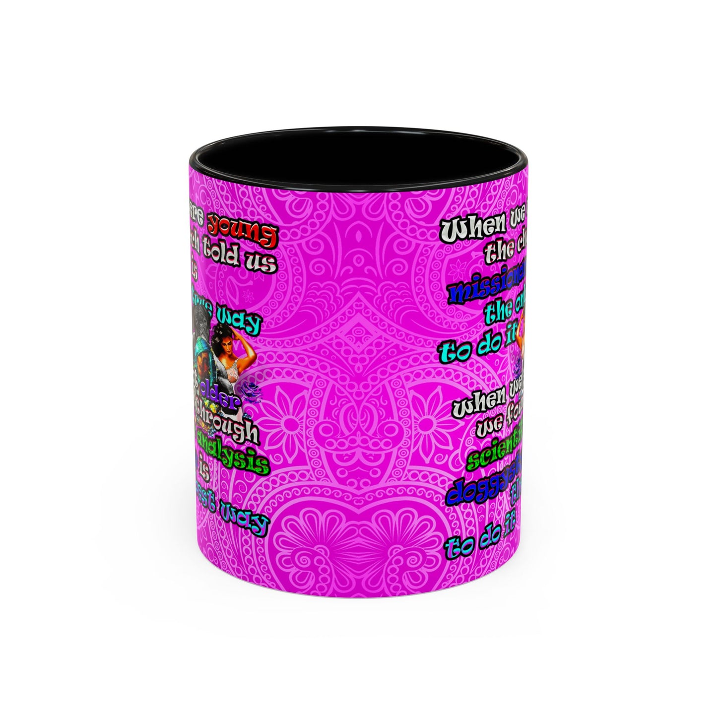 doggystyle - Accent Mug (pink swirl)