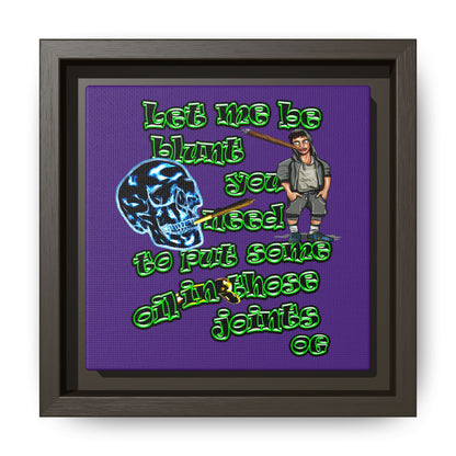 og - framed canvas art (purple)