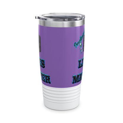 irrelevant - Ringneck Tumbler, 20oz (light purple)