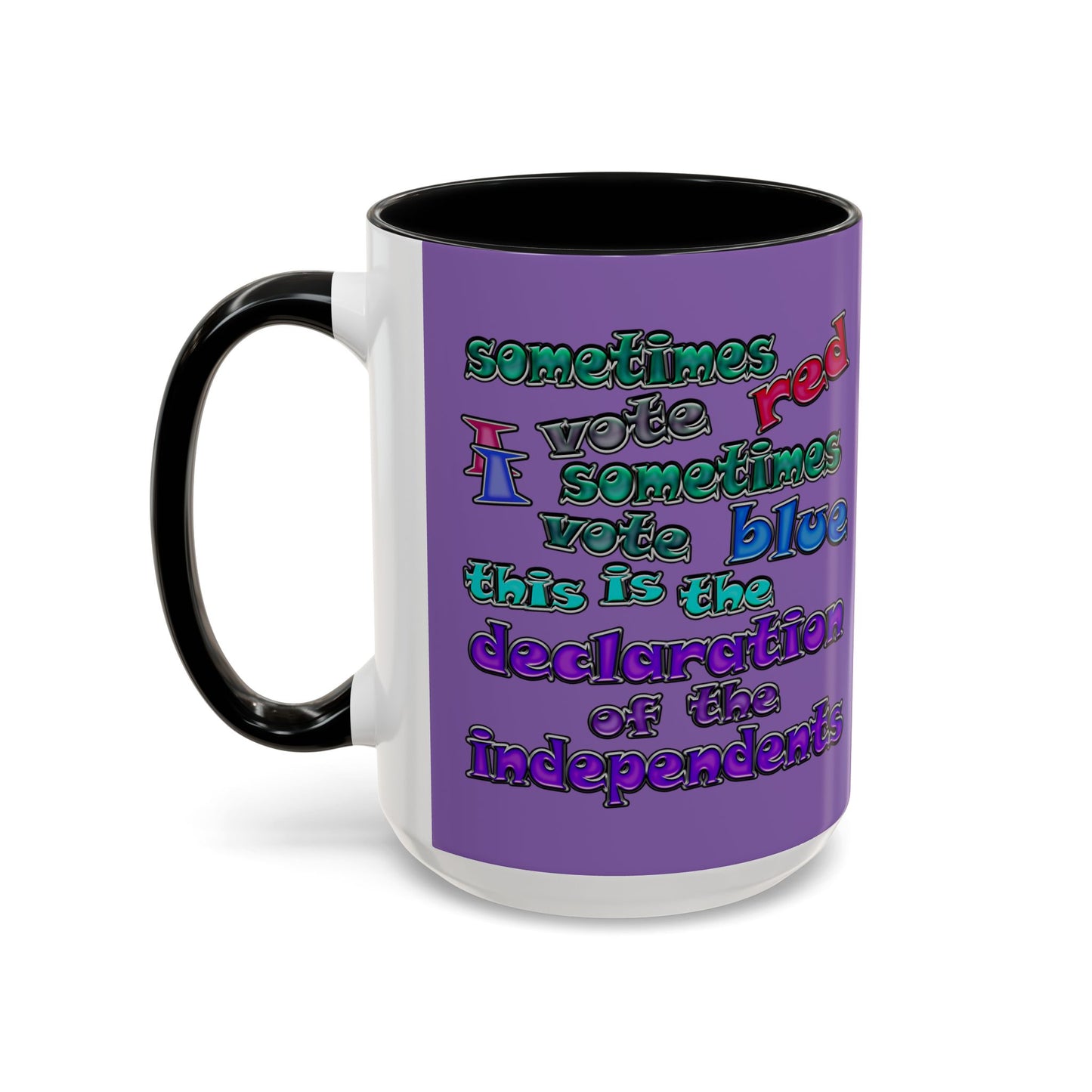 declaration of the independents - Accent Mug (light purple)