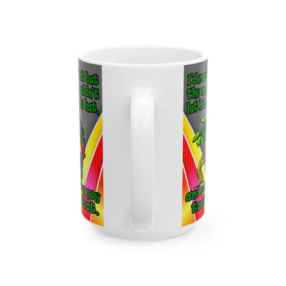 turtle race - White Mug (rainbow split)