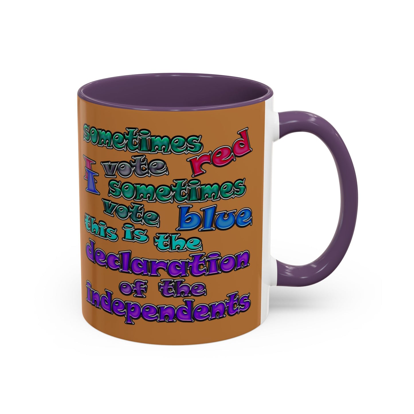 declaration of the independents - Accent Mug (light brown)
